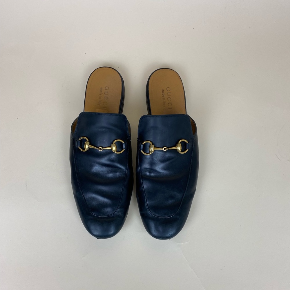 GUCCI Leather Horsebit slipper